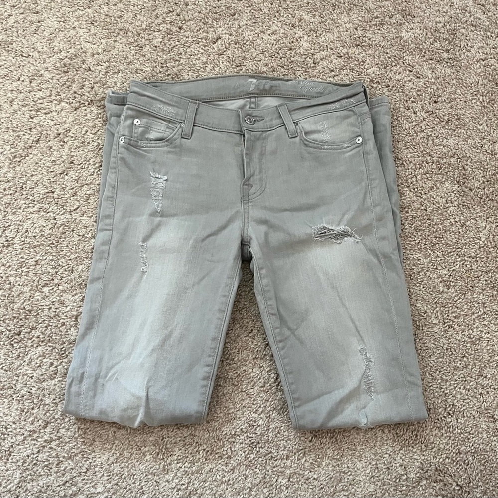 Ripped Skinny Jeans 7 for All Mankind - Picture 2 of 6